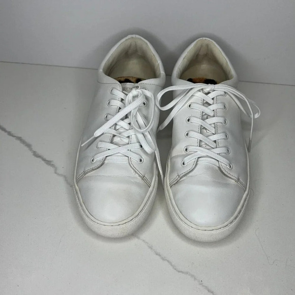 J. Crew Leopard Sneakers White Animal Print Women’s Size 8 Fur - Picture 2 of 12